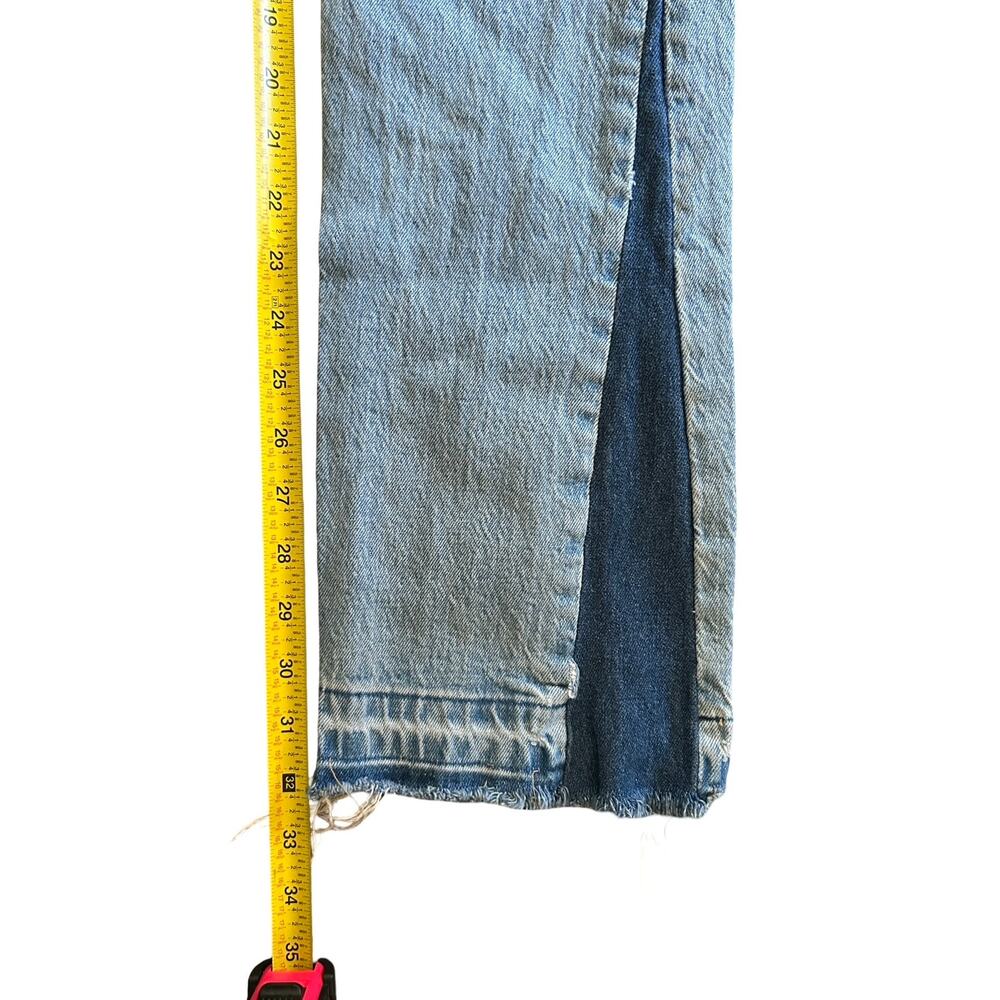 Custom Reworked Levi's 501 Split-Hem Flare Paint Splatter Jeans Size 25 - Picture 12 of 13